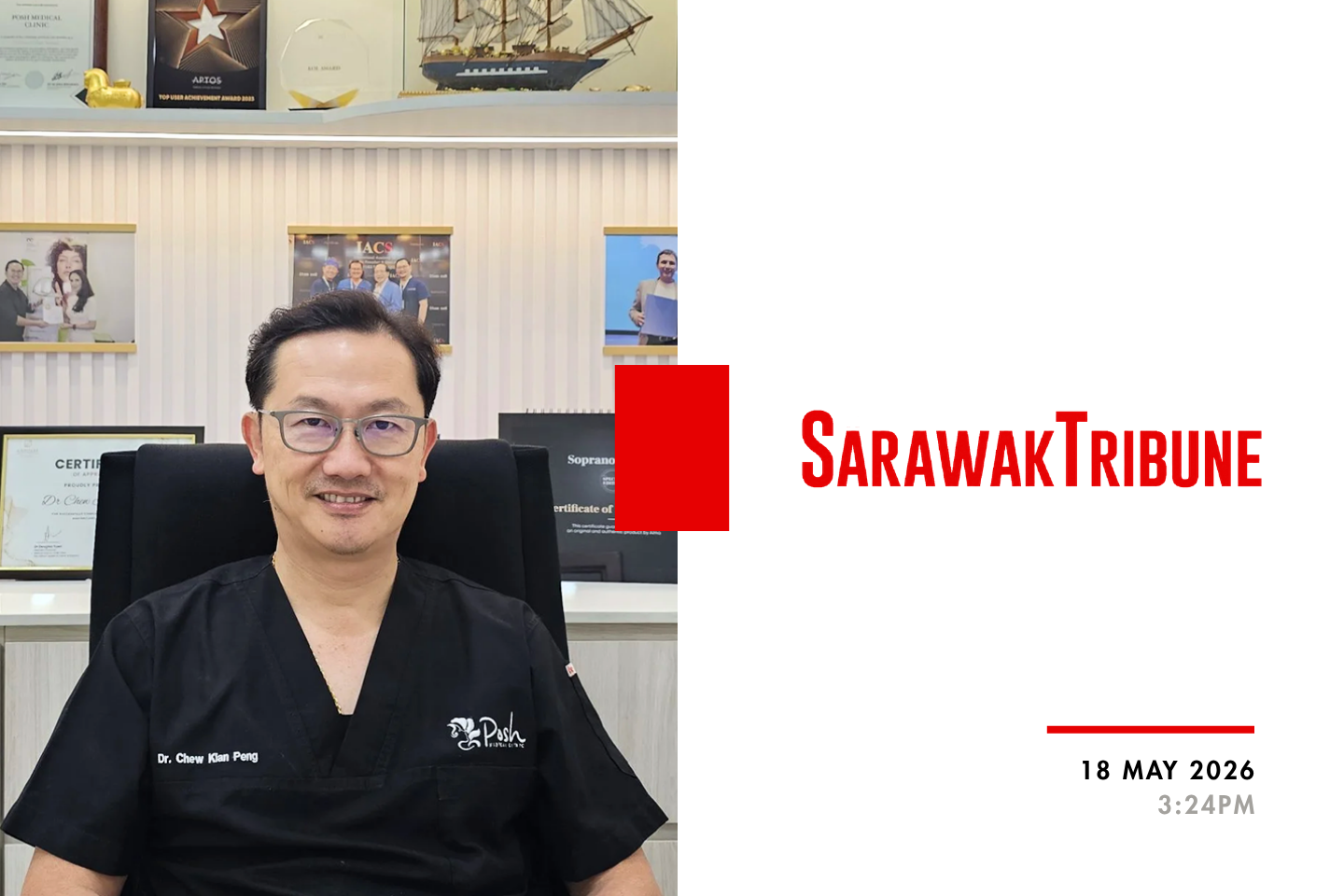 Sarawak Tribune MY Banner Image of the Sarawak Tribune feature of Titanium Lifting